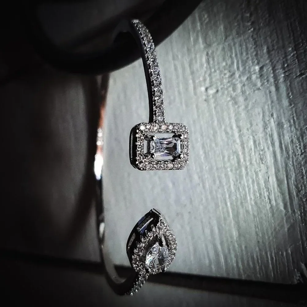 Beautiful Iced Out Ladies Bangle - Picture 3 of 4